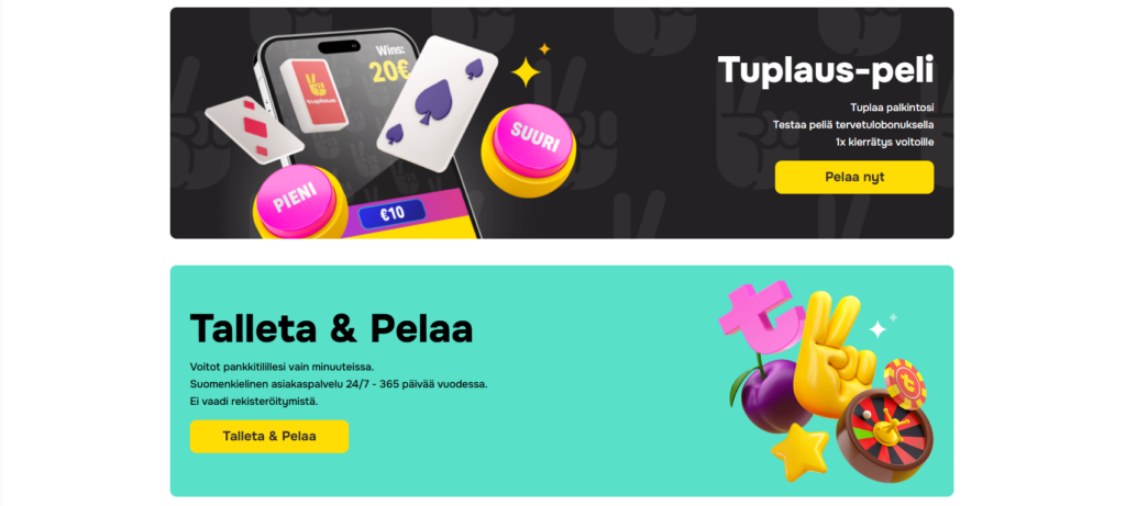 Tuplaus Kasino bonus