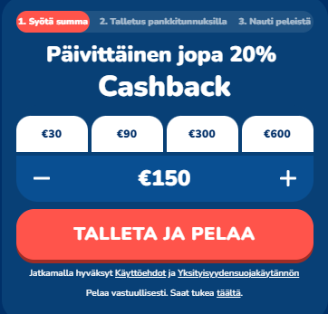 Buusti Kasino bonus