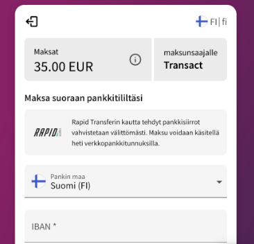 Rapid Transfer kasinot