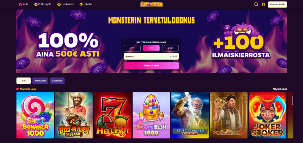 SlottiMonsteri kokemuksia