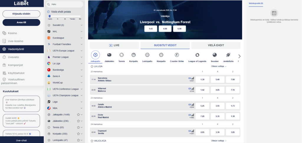 Lilibet vedonlyönti