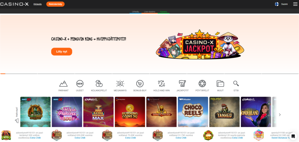 Casino-X kokemuksia