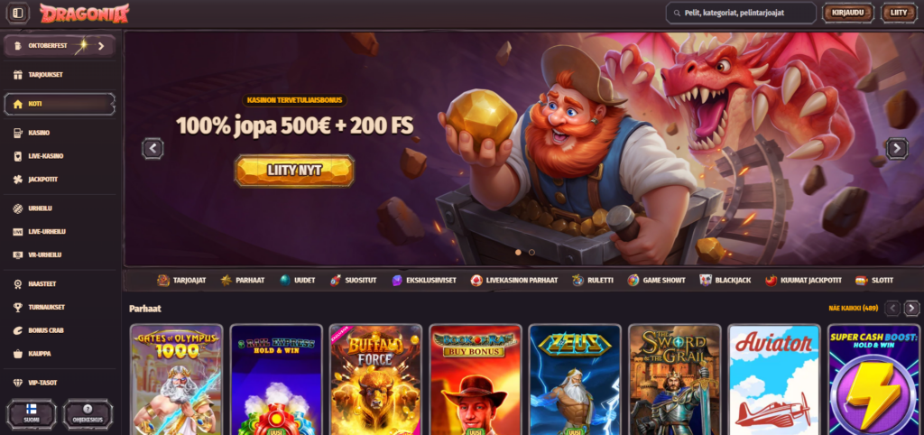 Dragonia Casino kokemuksia