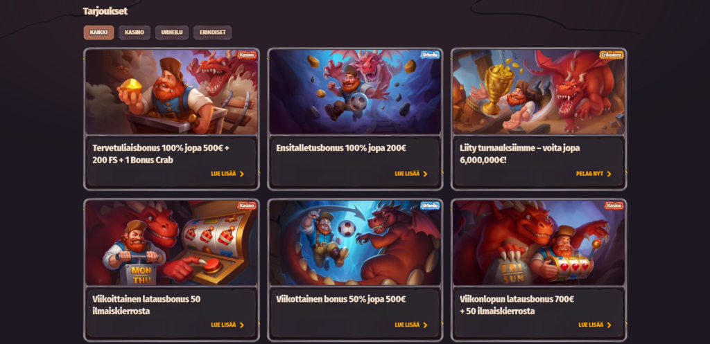 Dragonia Casino bonus