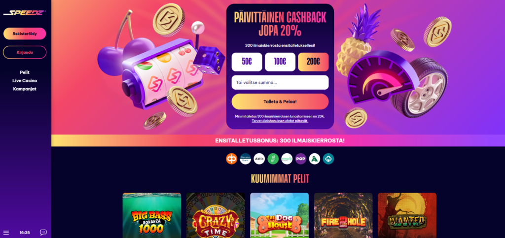 Speedz Casino kokemuksia