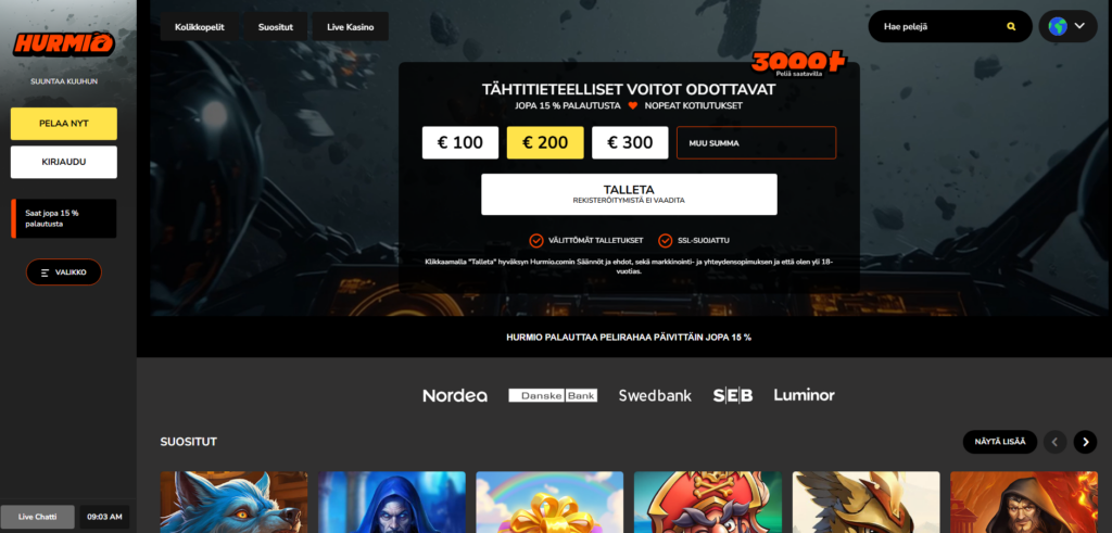 Hurmio Kasino kokemuksia