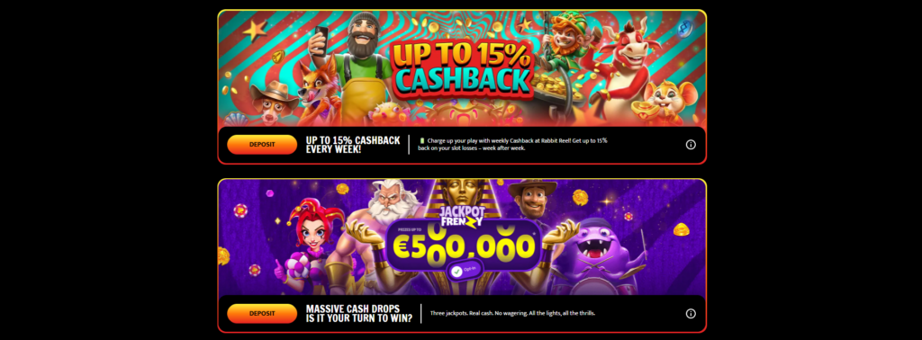 Rabbit Reel Casino bonus