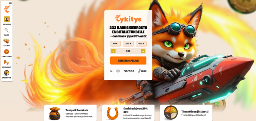 Tykitys Kasino kokemuksia