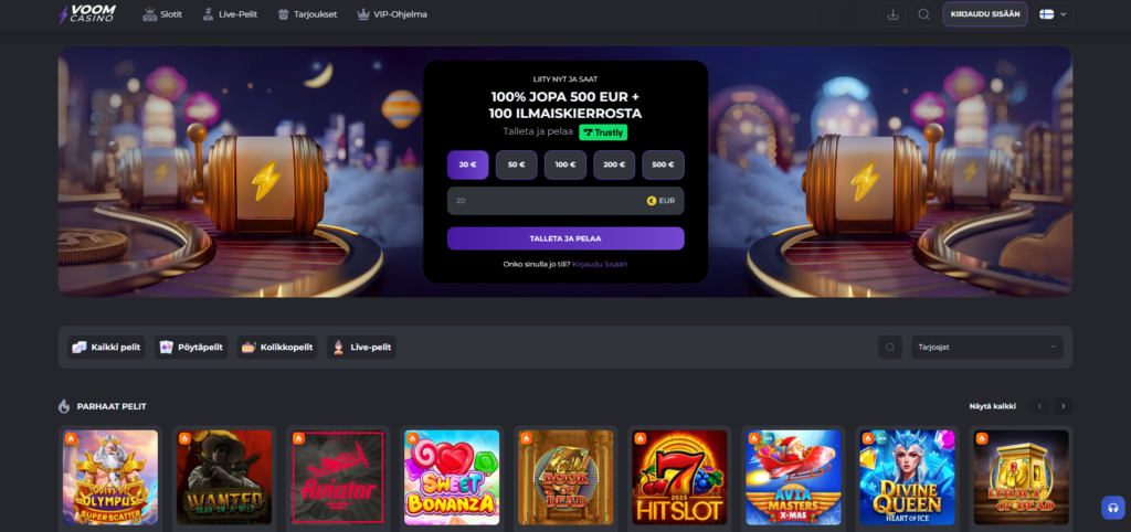Voom Casino kokemuksia