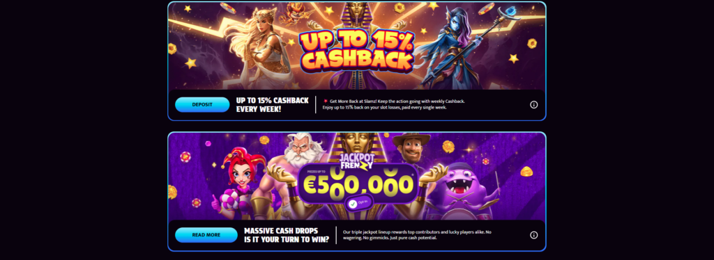 Slamz Casino bonus