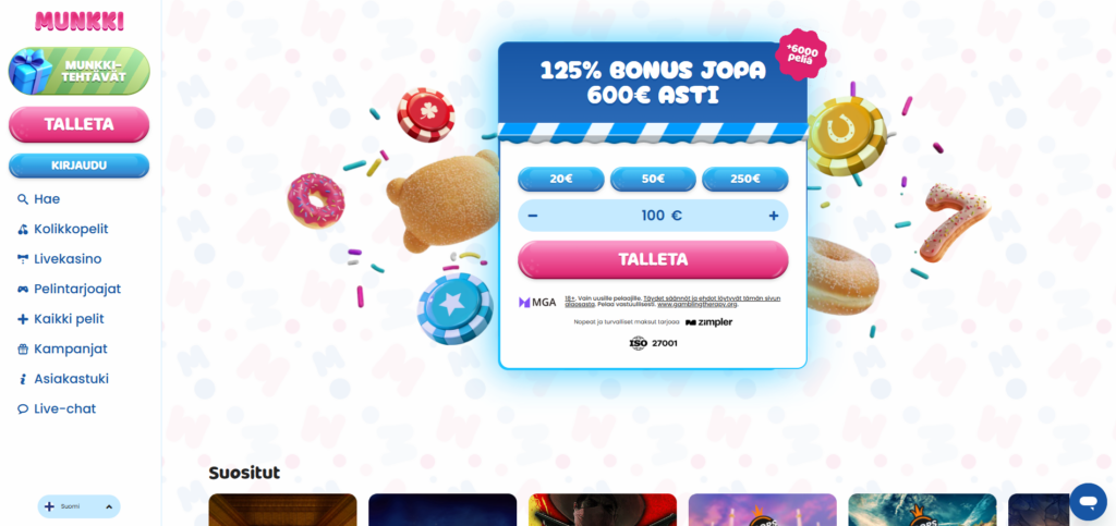 Munkki Kasino kokemuksia