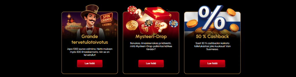 SpinGrande Casino bonus