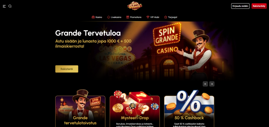 SpinGrande Casino kokemuksia