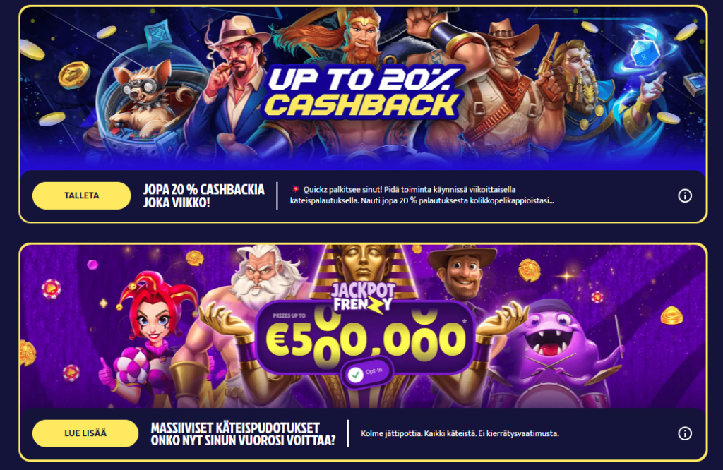 Quickz Casino bonus