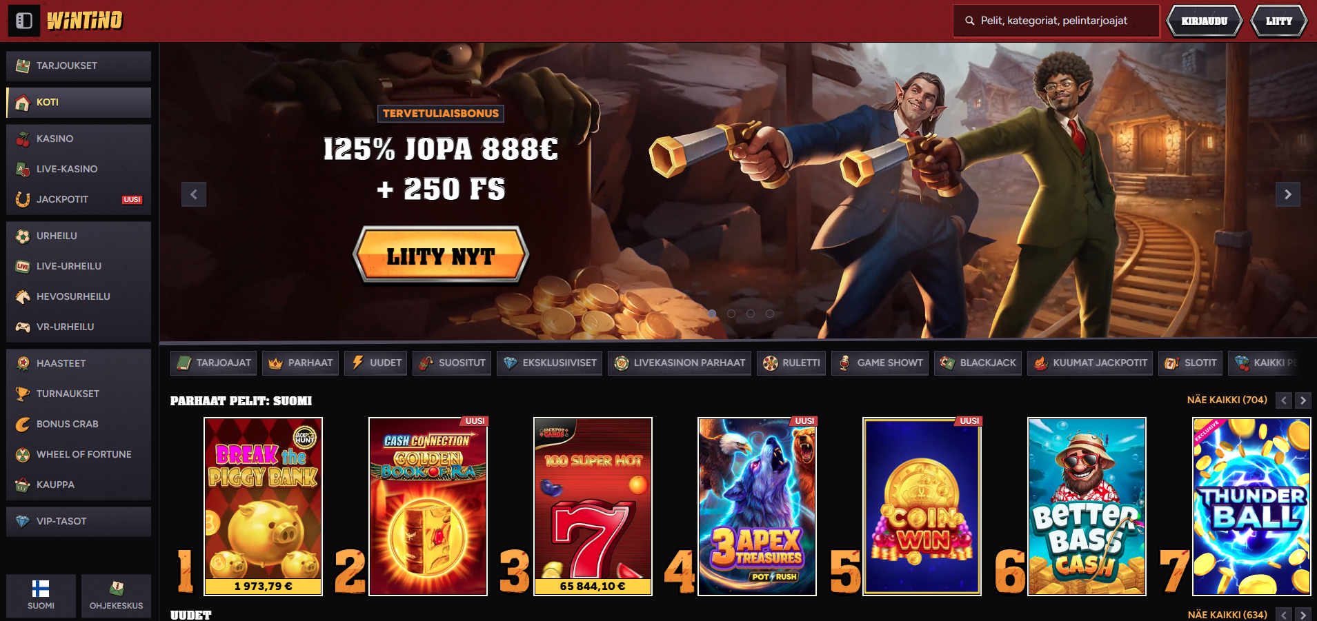 Wintino Casino kokemuksia