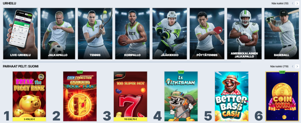 Zoccer Casino arvostelu